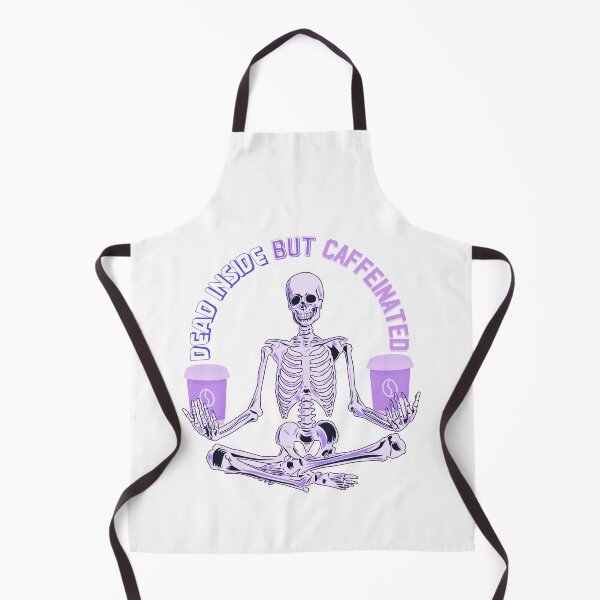Item preview, Dead Inside But Caffeinated Funny Gifts for Coffee Lovers  Halloween Skull Time  designed and sold by MatthewViews.