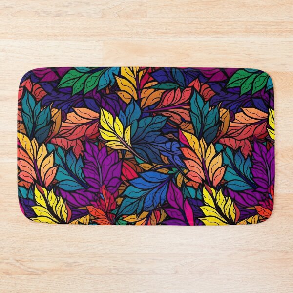Item preview, Colorful Designed Leaf Themed Pattern designed and sold by mondmakes.