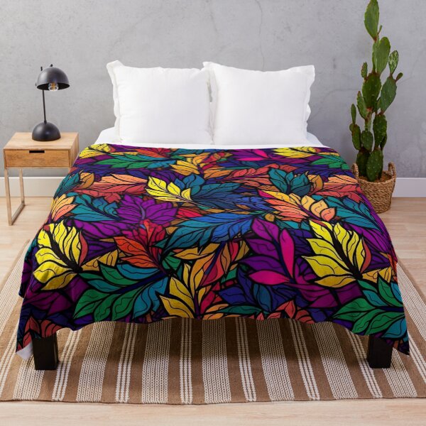 Item preview, Colorful Designed Leaf Themed Pattern designed and sold by mondmakes.