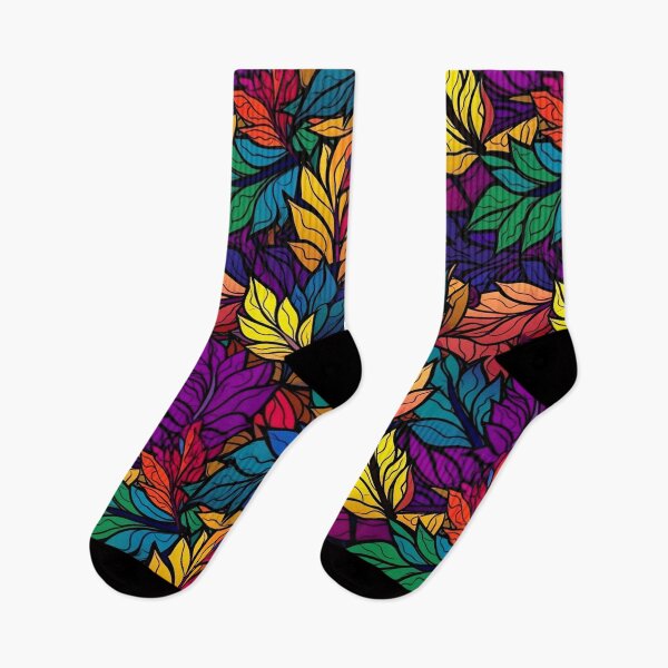 Item preview, Colorful Designed Leaf Themed Pattern designed and sold by mondmakes.