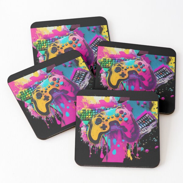 Item preview, Gaming Controller Pop Art Design designed and sold by Ecmoprints.