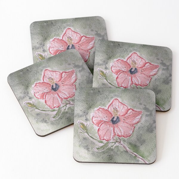 Artikelvorschau, Hibiskus in Aquarell entworfen und verkauft von ExpressionsbyC.