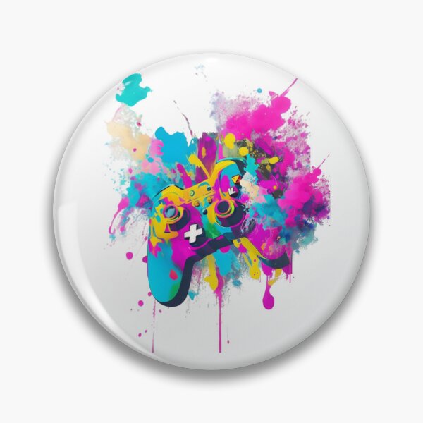 Item preview, Gaming controller graffiti pop art style designed and sold by Ecmoprints.
