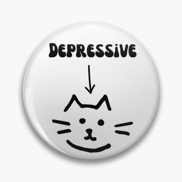 Item preview, Depressive Cool Funny Kitty Trope designed and sold by Maviartig.