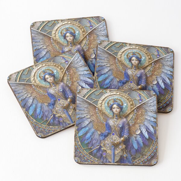 Item preview, The Sapphire Battle Angel designed and sold by Lee Hiller Designs.