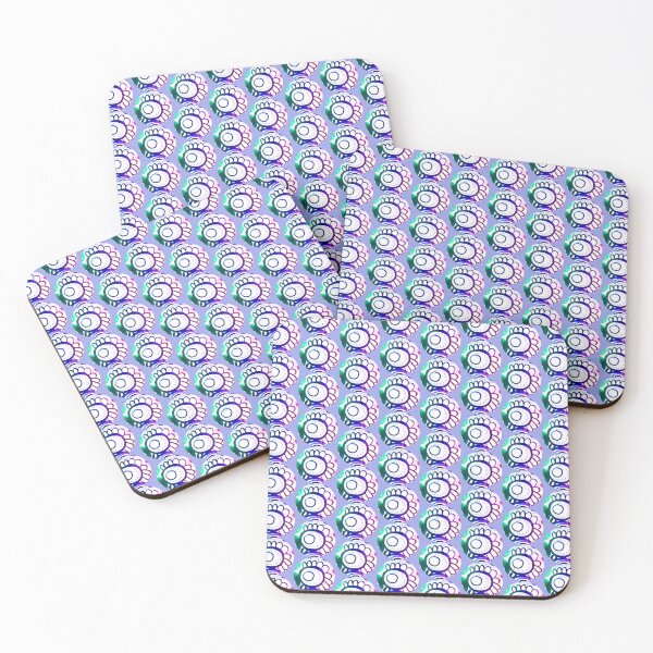 Item preview, Watercolor blue circle artistic pattern | Artsy painting circles pattern designed and sold by lausn.