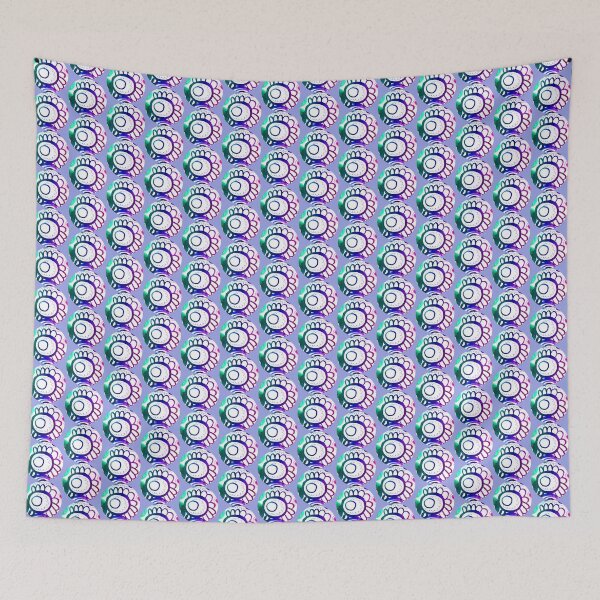 Item preview, Watercolor blue circle artistic pattern | Artsy painting circles pattern designed and sold by lausn.
