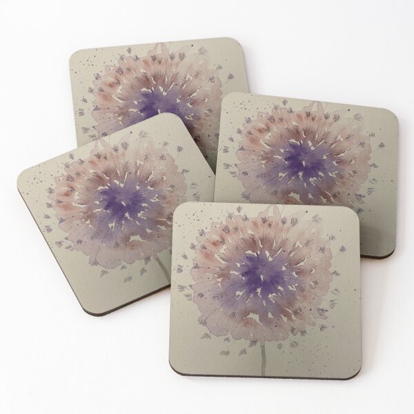 Artikelvorschau, Lila Blumenaquarell entworfen und verkauft von ExpressionsbyC.