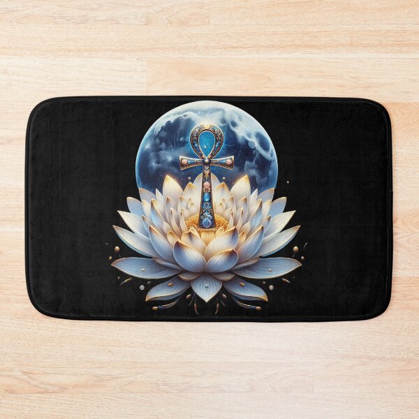 Item preview, Mythology Ancient Egyptian Ankh Symbol Lotus Flower designed and sold by AnalajiaDesigns.
