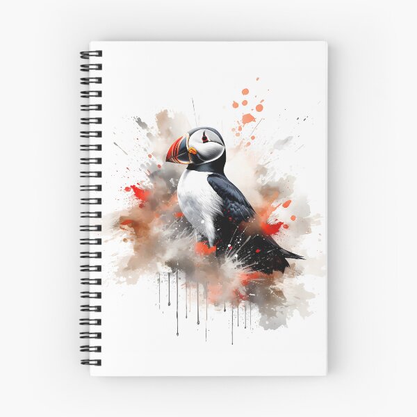 Item preview, Puffin With Vibrant Ink Splash Effect designed and sold by Amberjays.
