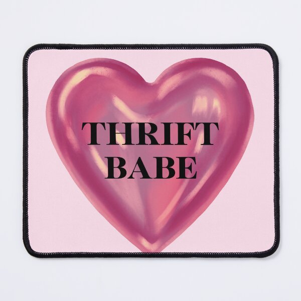 Item preview, Thrift Babe Shiny Pink Heart  designed and sold by HeyDaisyShop.