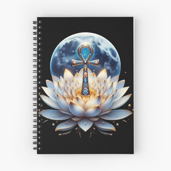 Item preview, Mythology Ancient Egyptian Ankh Symbol Lotus Flower designed and sold by AnalajiaDesigns.