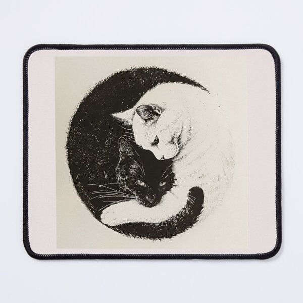 Item preview, Yin Yang Cats, Cute Cats, White and Black, Nice Kitty designed and sold by CreativeArts-S.