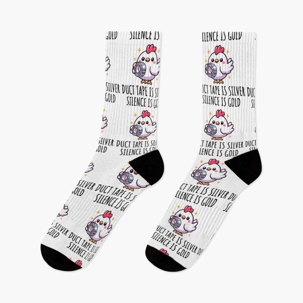 Item preview, Silence Is Golden Duct Tape Is Silver Chicken designed and sold by LemuellTrends.