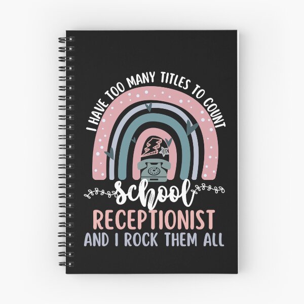 Item preview, School Receptionist Rainbow Funny Saying  designed and sold by SunfullyYours.
