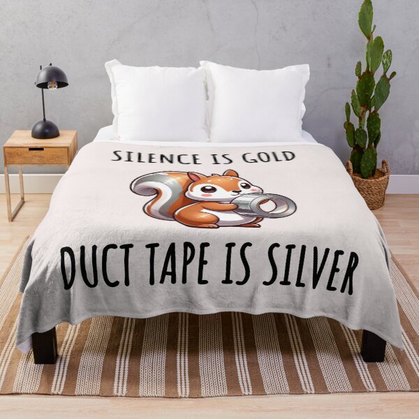 Item preview, Silence Is Golden Duct Tape Is Silver Squirrel designed and sold by LemuellTrends.