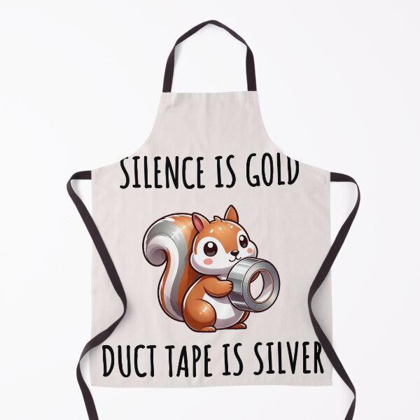 Item preview, Silence Is Golden Duct Tape Is Silver Squirrel designed and sold by LemuellTrends.