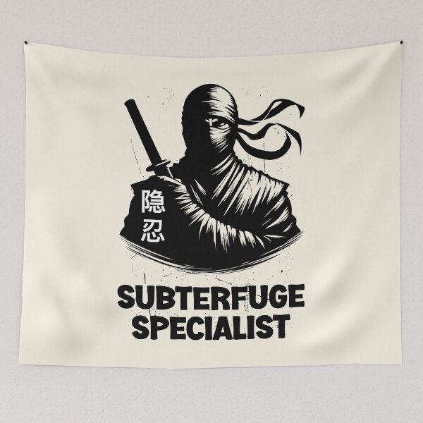 Item preview, Subterfuge Specialist: Master of Deception (Ninja Design) designed and sold by SesameTees.