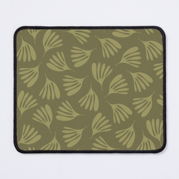 Item preview, Olive Green Wispy Leaves Contemporary Abstract Pattern designed and sold by kierkegaard.