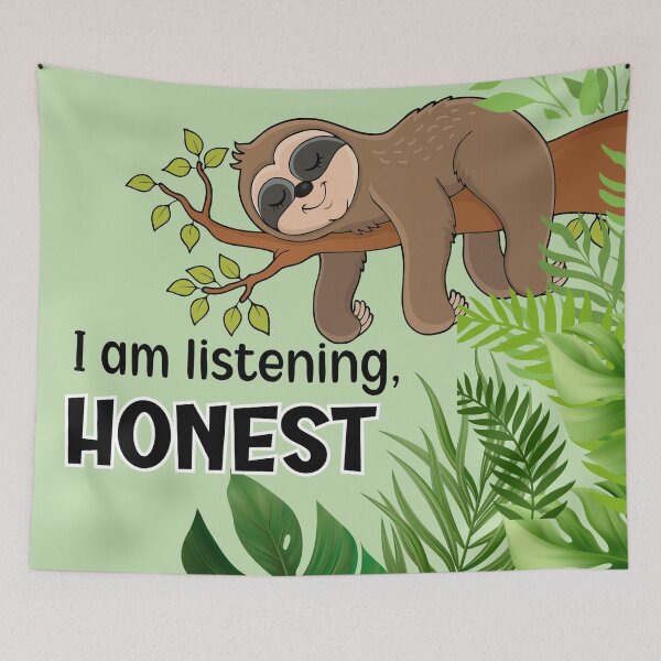 Item preview, Sloth sleeping design designed and sold by Fantacaroo Designs.
