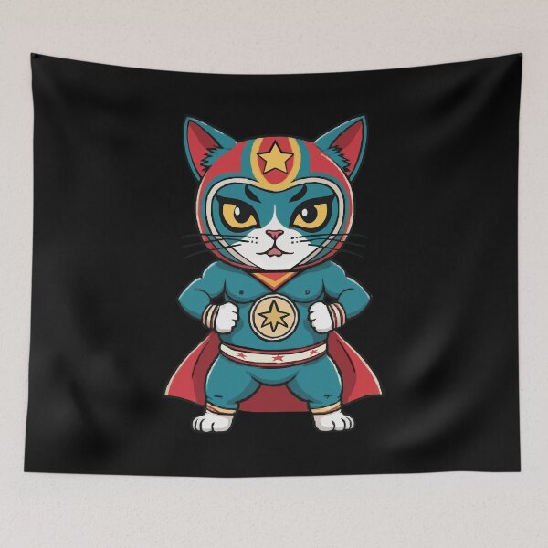 Item preview, Lucha Libre Cat designed and sold by derpfudge.