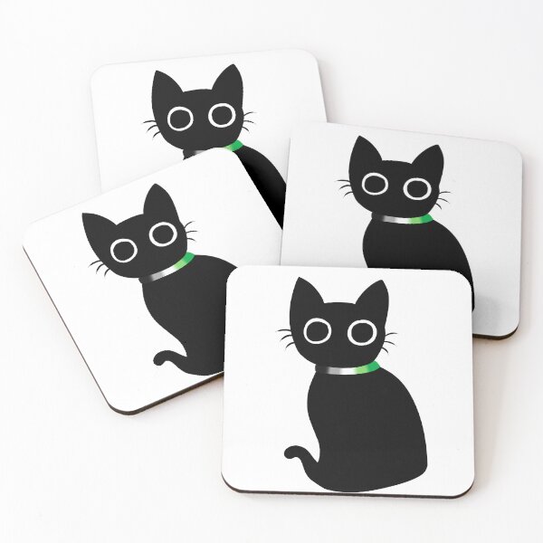 Item preview, Cute Black Cat with LGBT Aro Collar designed and sold by Swaghettio.