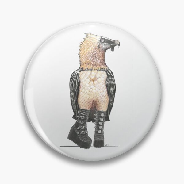 Item preview, Bearded Vulture in Goth Platform Boots designed and sold by JimsBirds.