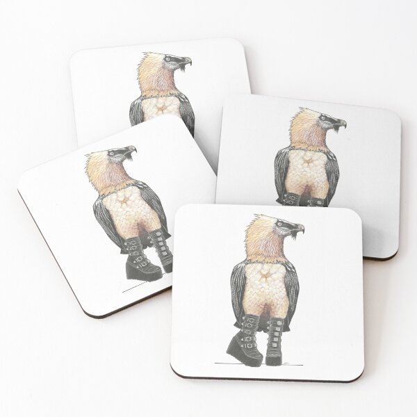 Item preview, Bearded Vulture in Goth Platform Boots designed and sold by JimsBirds.