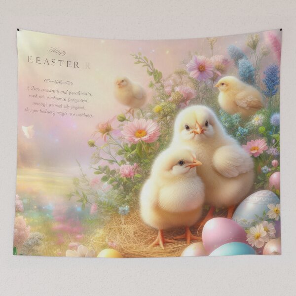 Item preview, Chicks happy fantasy easter landscape designed and sold by Expressions-Sel.