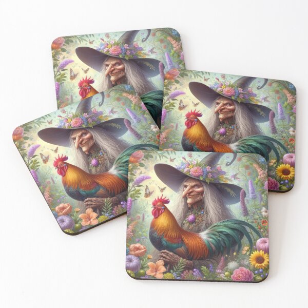 Item preview, ugly witch with cock happy fantasy easter landscape designed and sold by Expressions-Sel.