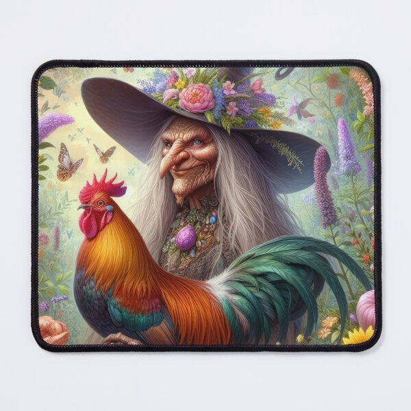 Item preview, ugly witch with cock happy fantasy easter landscape designed and sold by Expressions-Sel.