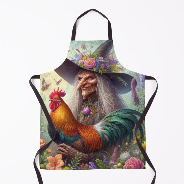 Item preview, ugly witch with cock happy fantasy easter landscape designed and sold by Expressions-Sel.