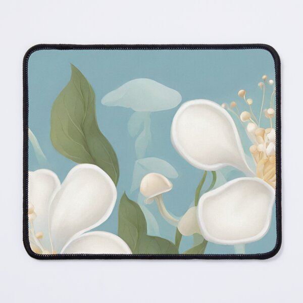 Item preview, White Magical Flowers and mushrooms designed and sold by coguflores.