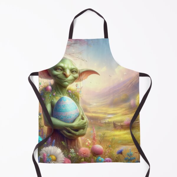 Artikelvorschau, Green Goblin mit Eier Happy Fantasy Osterlandschaft entworfen und verkauft von Expressions-Sel.