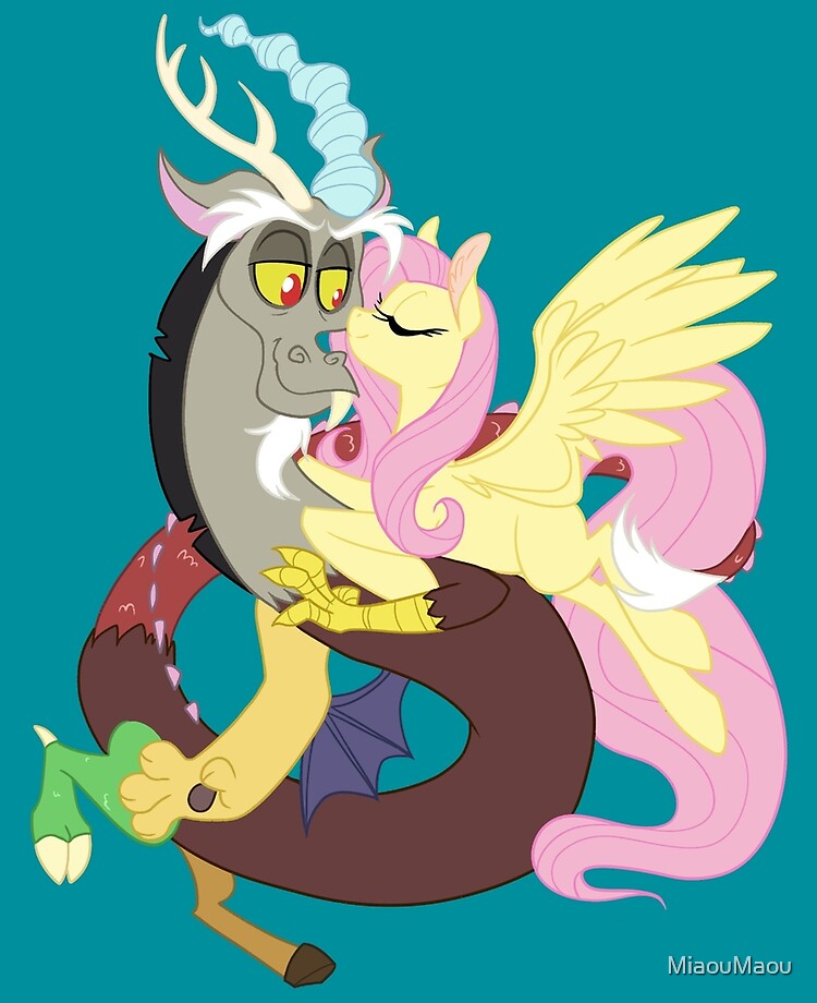 Beauty And The Beast Discord And Fluttershy Mlp Fim Ipad Case Skin By Miaoumaou Redbubble