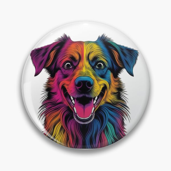 Item preview, Funny colorful dog designed and sold by Lemilemi.