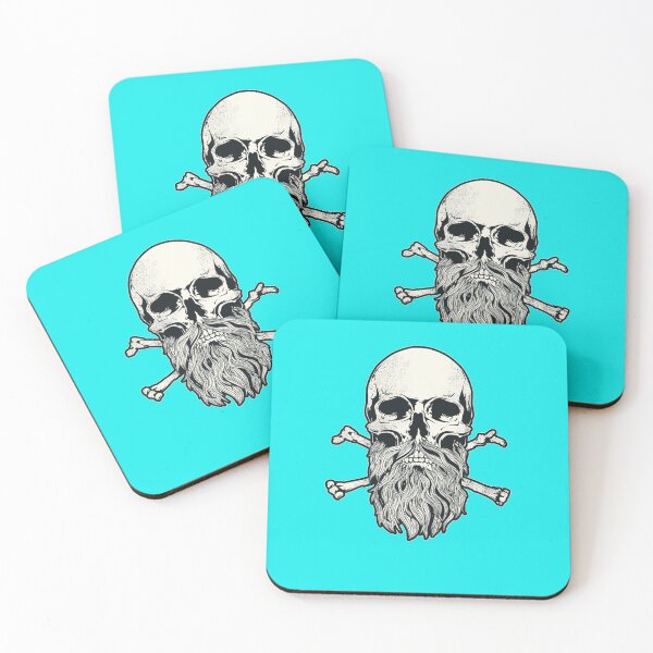 Item preview, Bearded Skull And Crossbones   designed and sold by AubreySwif.