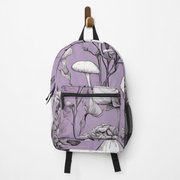 Item preview, Mushrooms and Flowers in purple  designed and sold by coguflores.