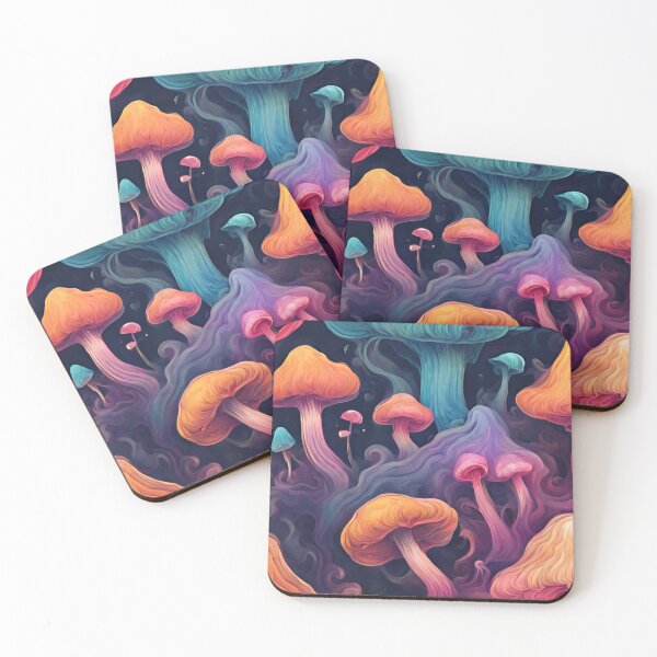 Item preview, Psicodelic Mushrooms and Flowers designed and sold by coguflores.