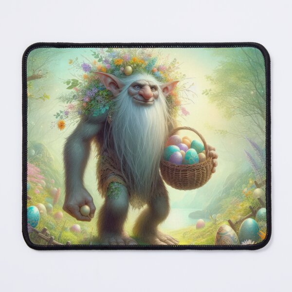 Item preview, Troll with flowers on the head fantasy easter landscape designed and sold by Expressions-Sel.