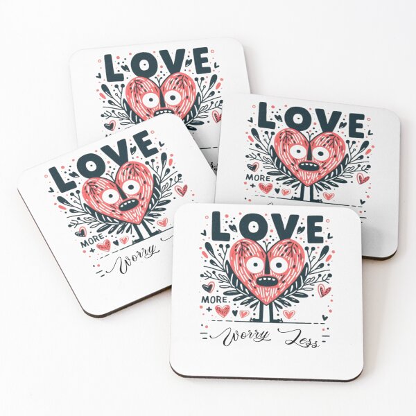 Item preview, Love More, Worry Less:from EgyApe Artists!  designed and sold by egyape ⭐⭐⭐⭐⭐.