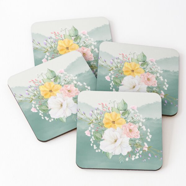 Item preview, Flora on Gradient Backgound designed and sold by WhiteSoftPetals.