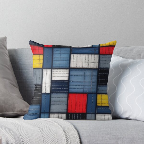 Item preview, Denim jean Patchwork quilt pattern  designed and sold by Roxburylane.