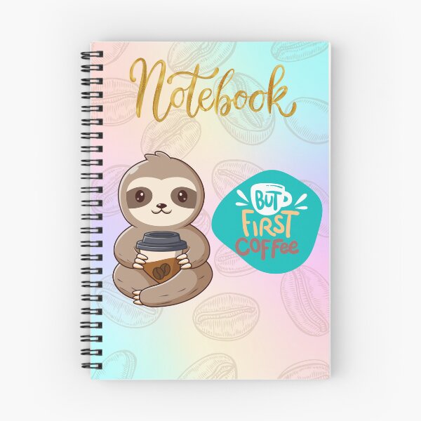 Item preview, Sloth having coffee designed and sold by Fantacaroo Designs.