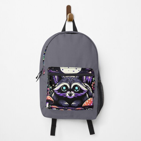 Item preview, Whimsical Whimsigoth Raccoon under Moonlight Vintage Flash Style designed and sold by dreamsagellc.