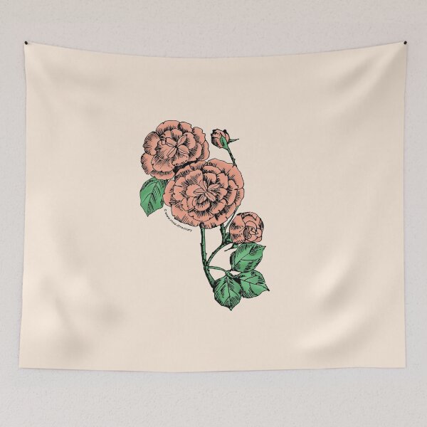 Item preview, Apricot Pompon Rose Bloom Double 16-25 Petals In 3+ Rows designed and sold by zenithcreative.