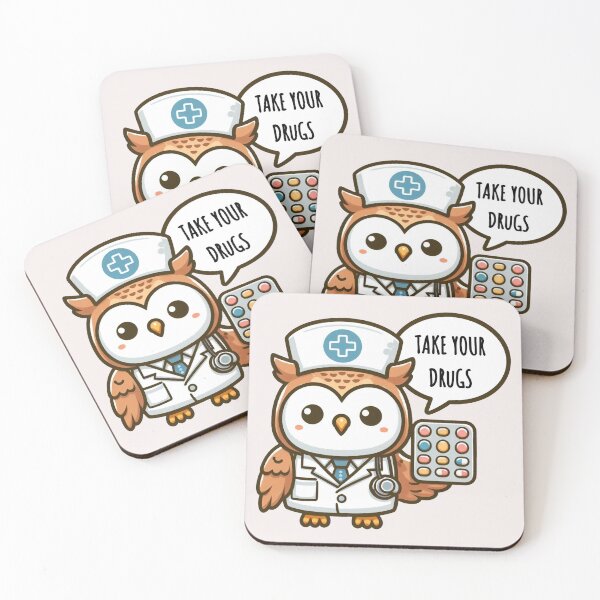 Item preview, Take Your Drugs Owl designed and sold by LemuellTrends.