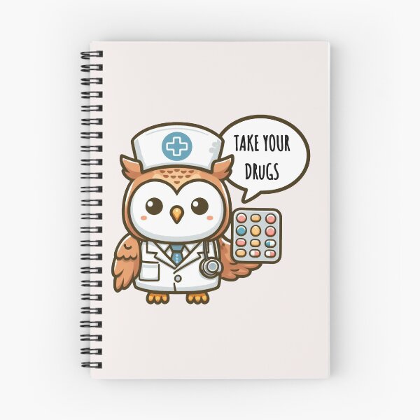 Item preview, Take Your Drugs Owl designed and sold by LemuellTrends.