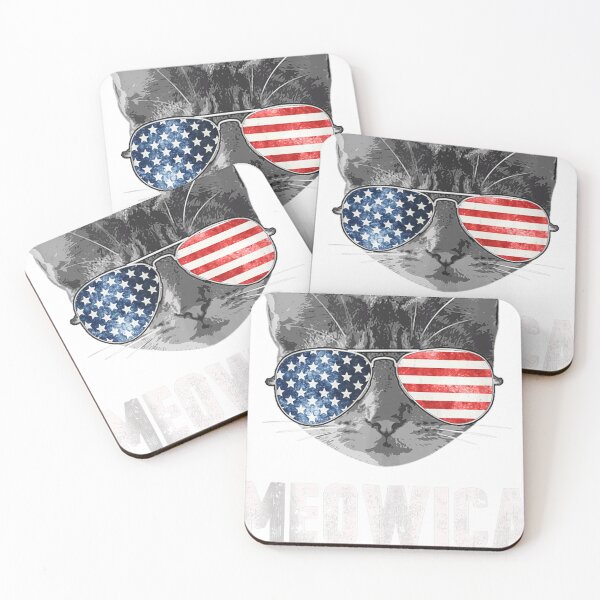 Item preview, Meowica Cat 4H Of July Patriotic American Flag   designed and sold by wn4uffgjz8h.