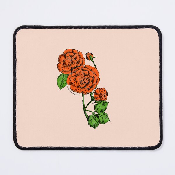 Item preview, Orange Pompon Rose Bloom Double 16-25 Petals In 3+ Rows designed and sold by Rachael Taylor.